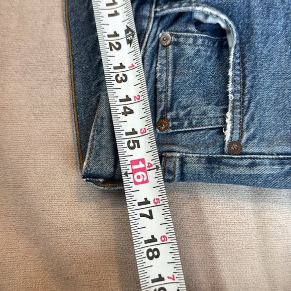 Agolde Toni mid rise style a133-1255 Dark Blue Jeans - Picture 11 of 12